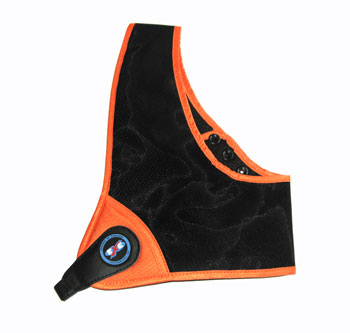 EXE Chest Guard - Right Handed - Medium - Orange
