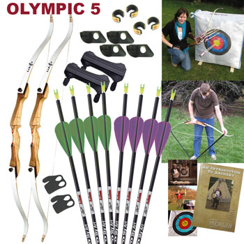 Recurve Archery Kit - Olympic 5 - Family Pack
