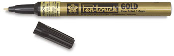 Arrow Marker Pen - Gold - Medium Tip