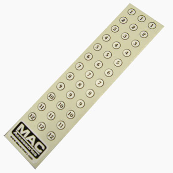 Arrow Number Decals