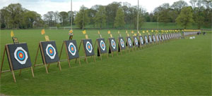 typical archery field